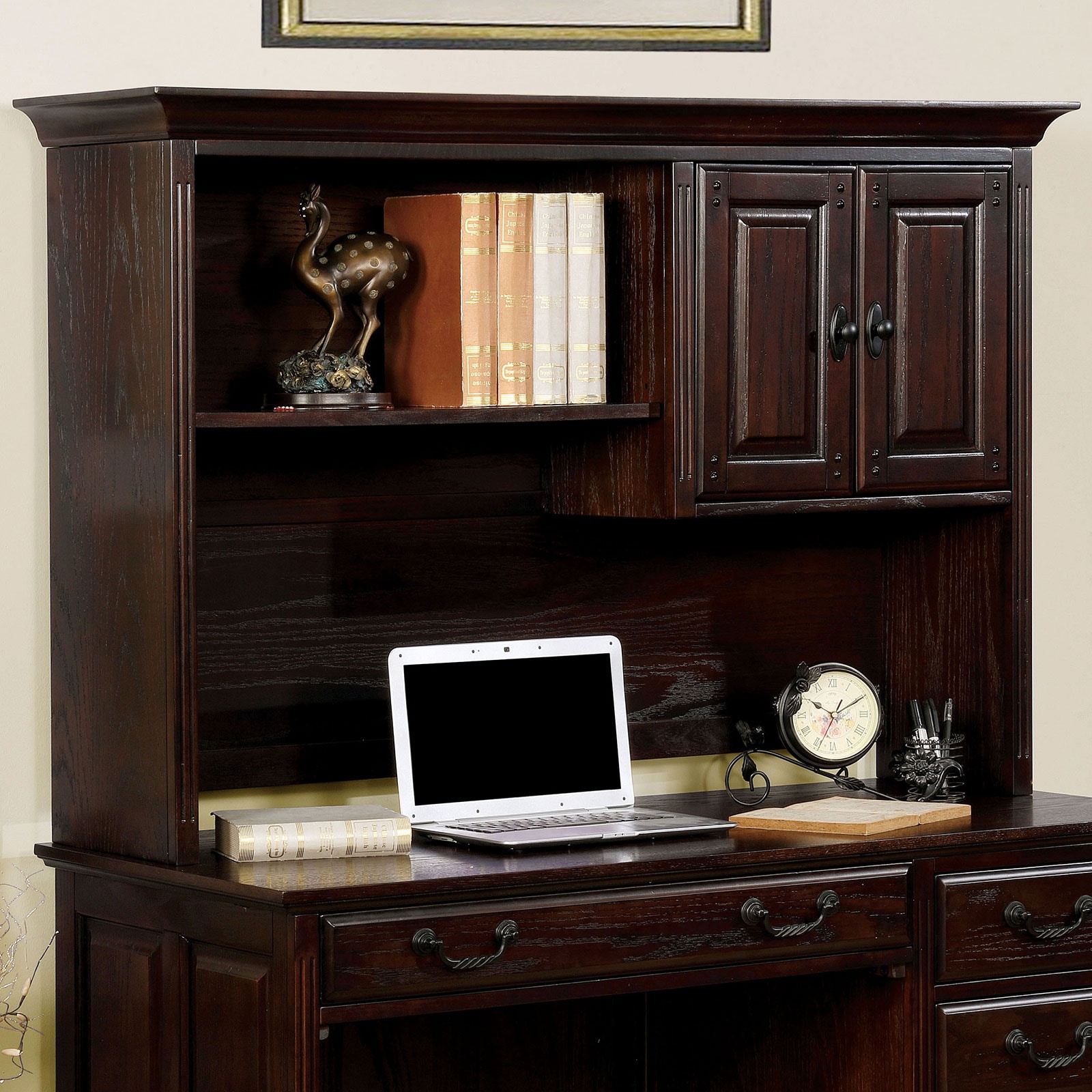 Furniture of America Home Office Credenza Desk Hutch CMDK6384CDH