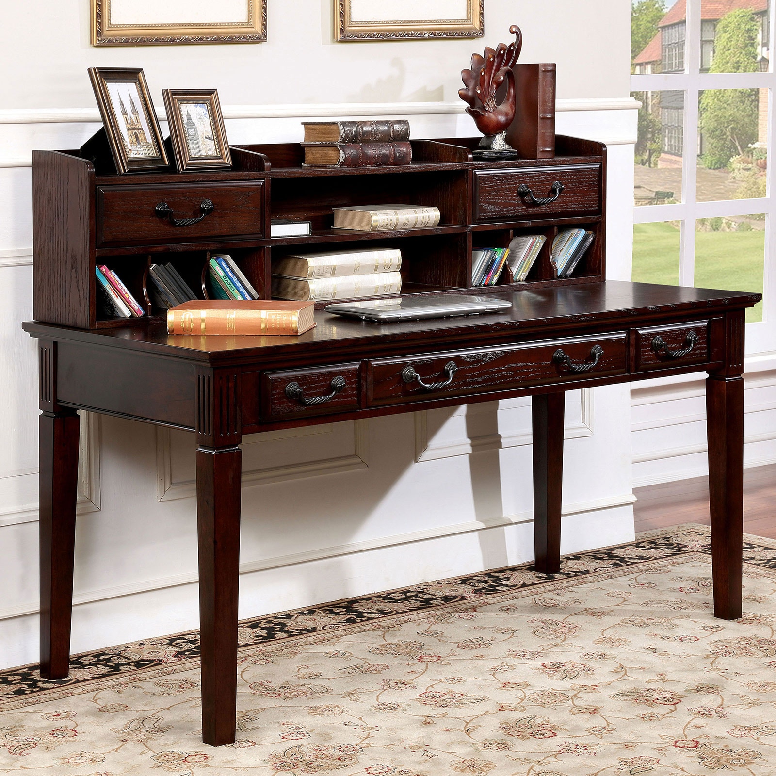 Writers desk with deals hutch