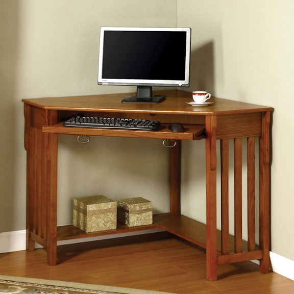 Furniture Of America Home Office Corner Desk Oak Cm Dk6641