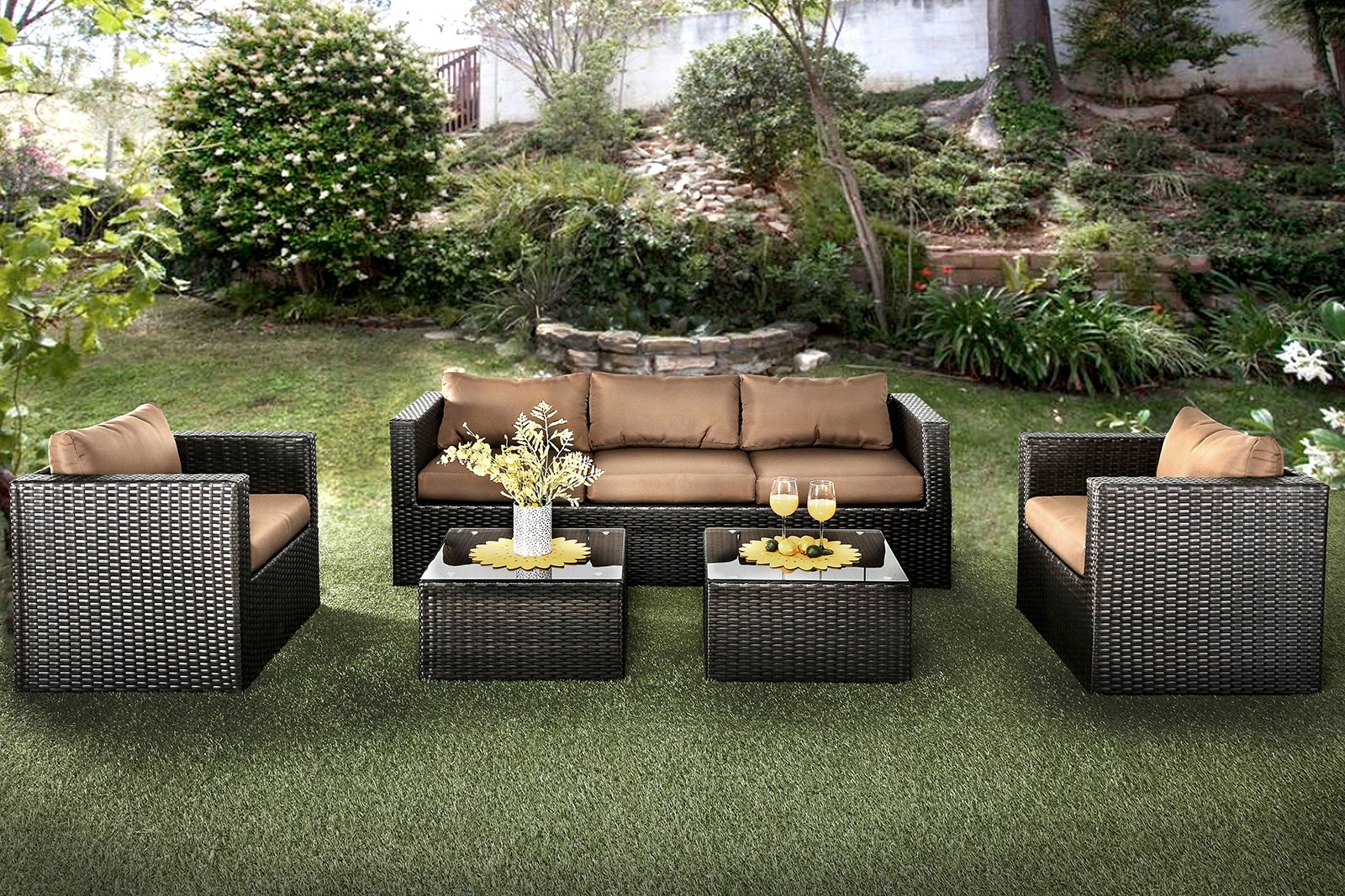 Full outdoor patio discount set