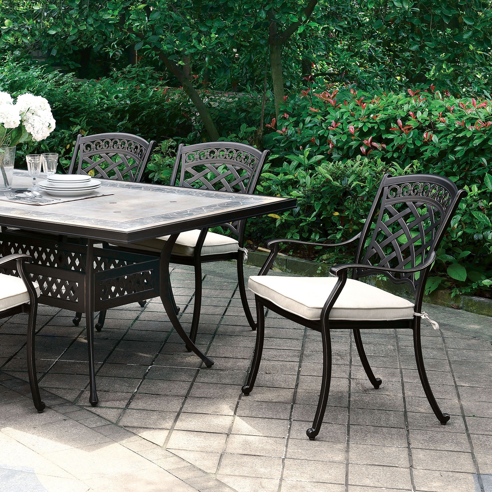 Furniture of America Outdoor Furniture Patio Table CM OT2125 T