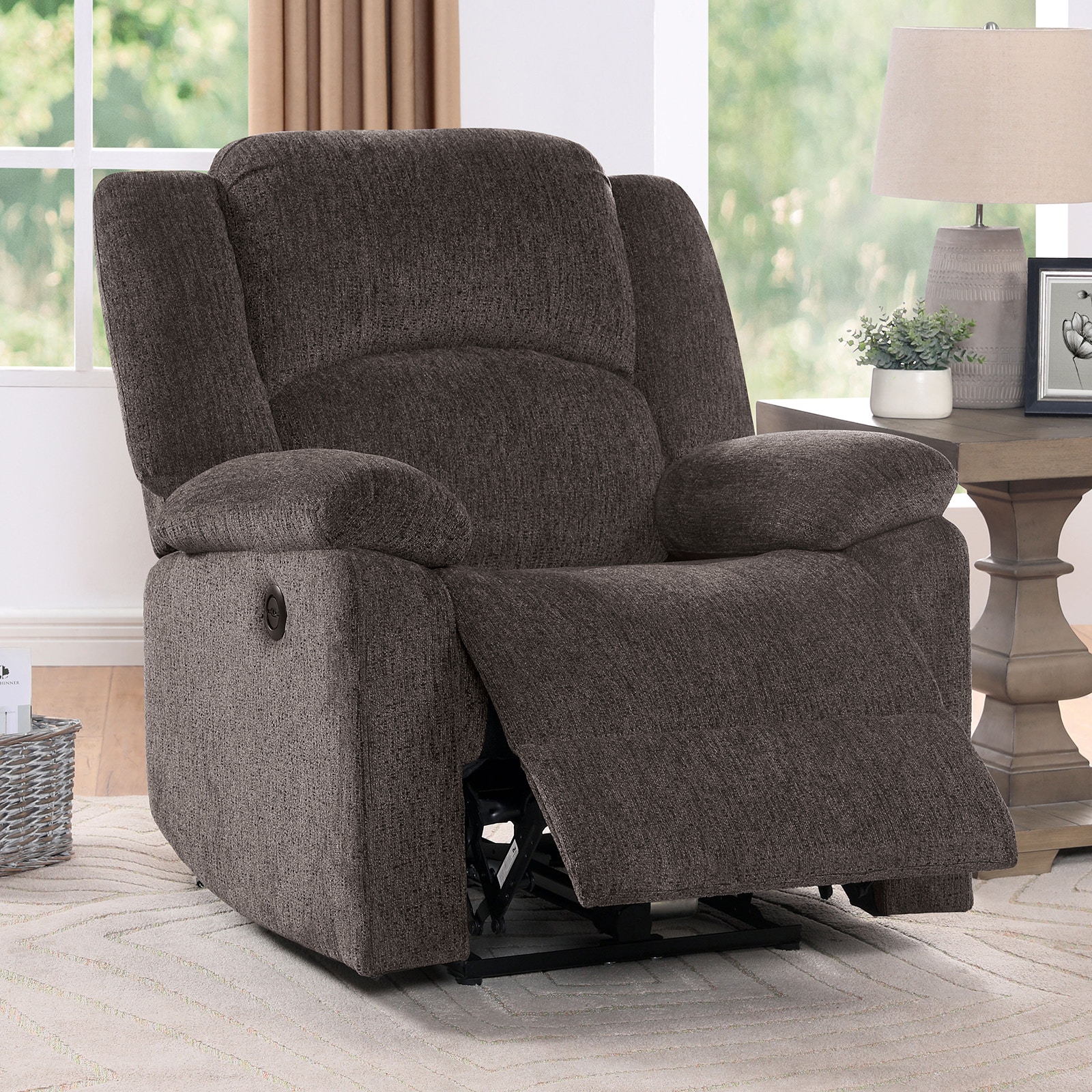  Power Recliner, Brown 