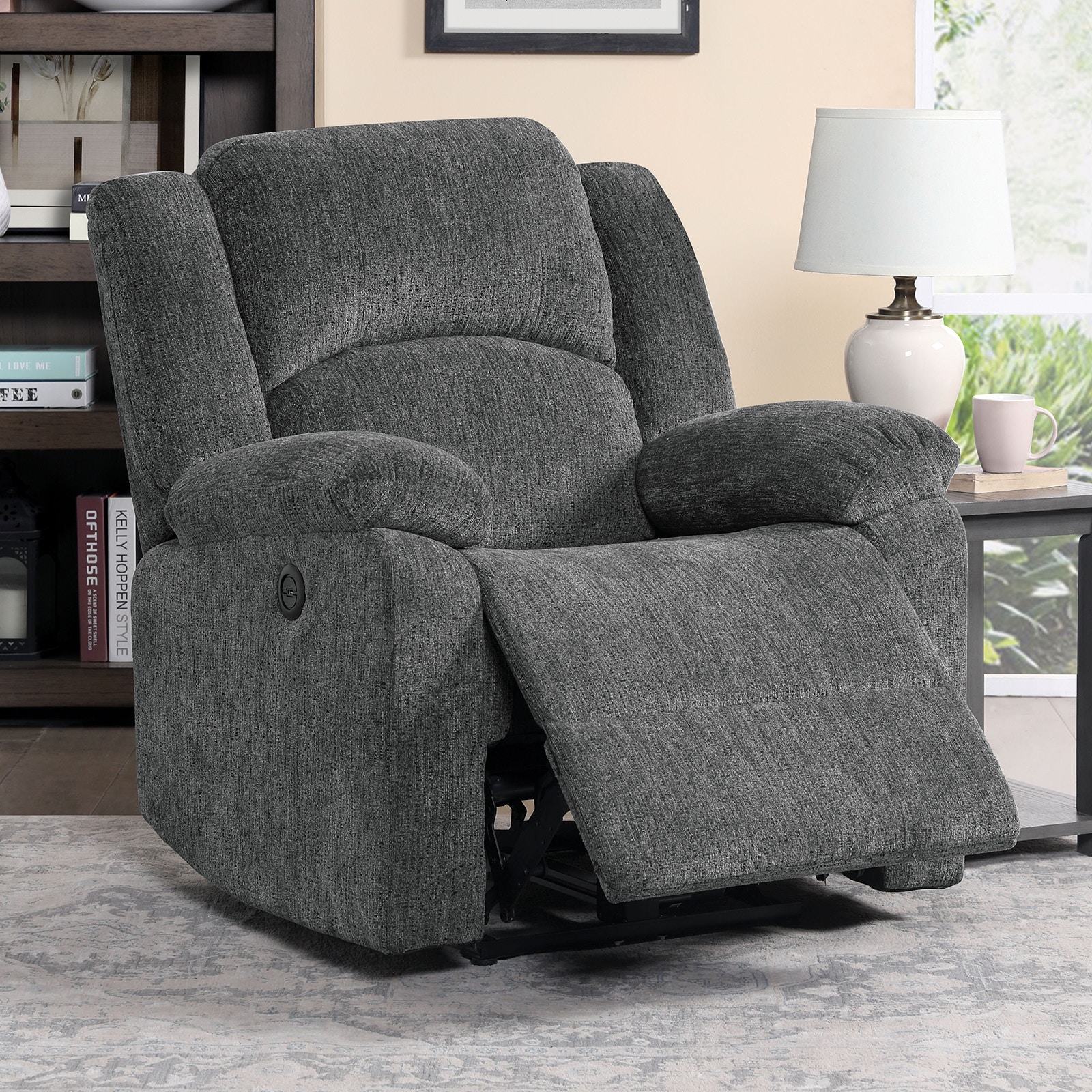  Power Recliner, Gray 