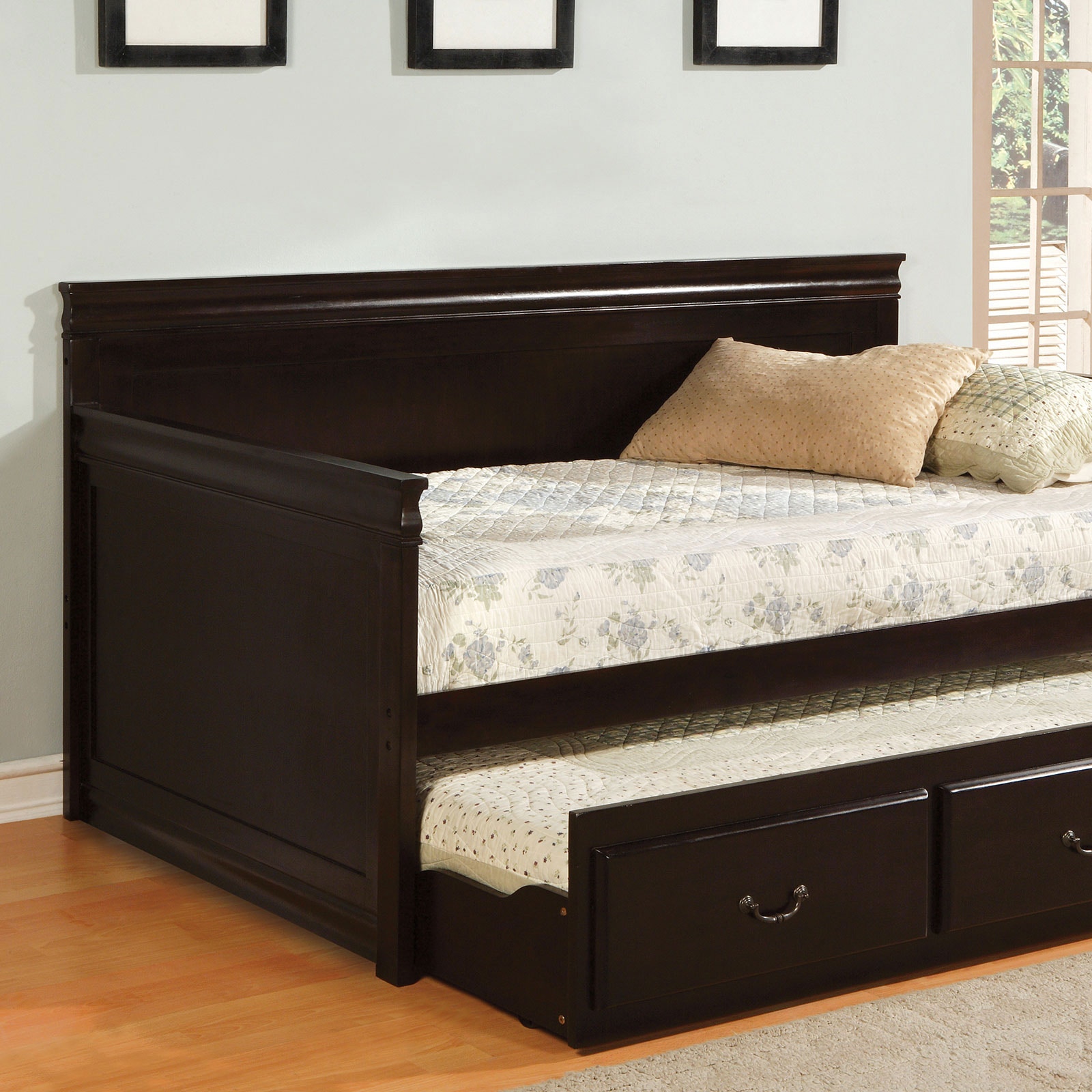Furniture of America Daybed with Twin Trundle, Espresso CM1637EX-BED
