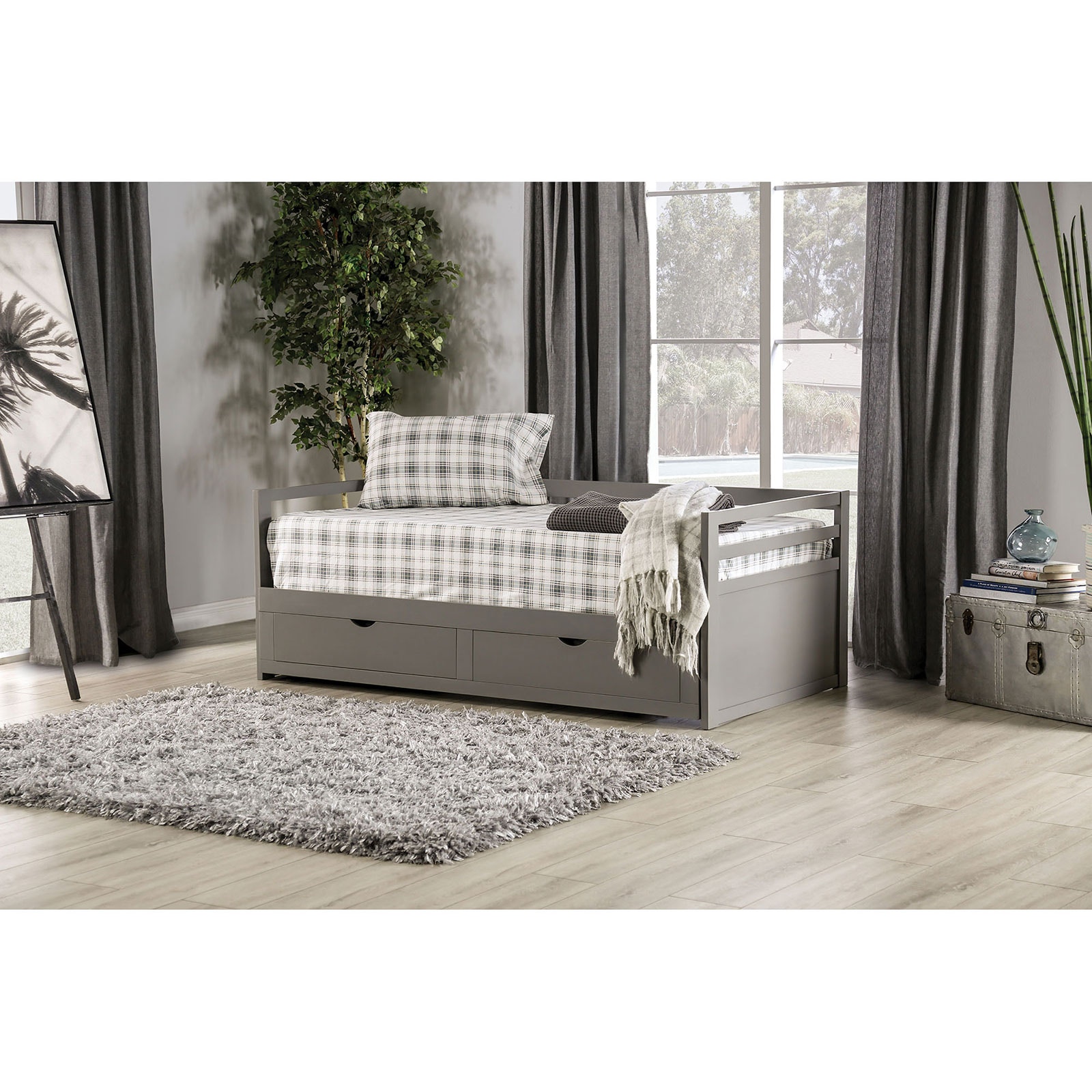 Furniture of America Bedroom Twin Daybed CM1745GYBED Furniture