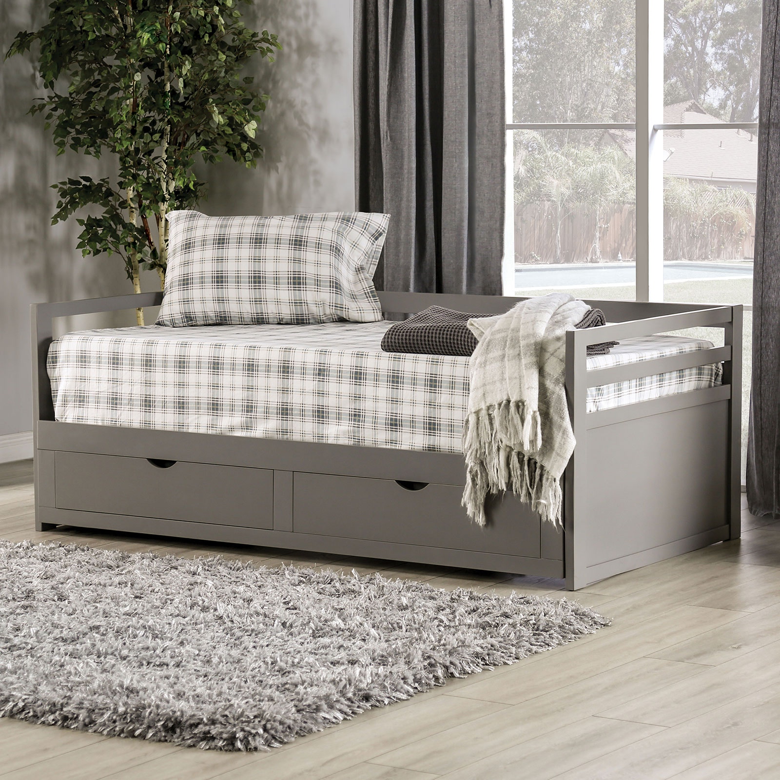 Furniture of America Bedroom Twin Daybed CM1745GYBED Furniture