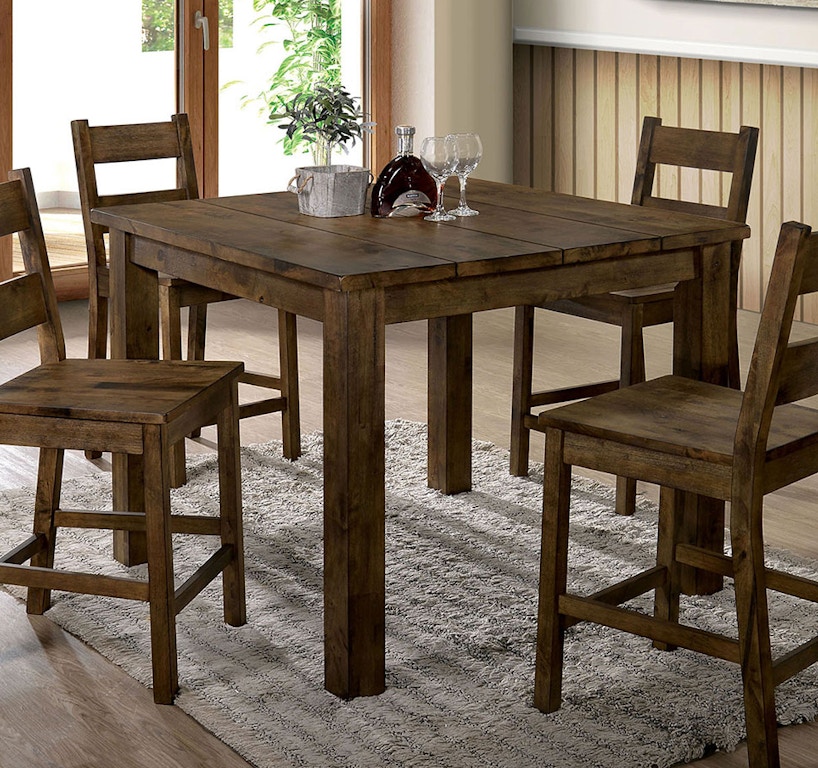 Furniture of America Casual Dining Counter Table CM3060PT