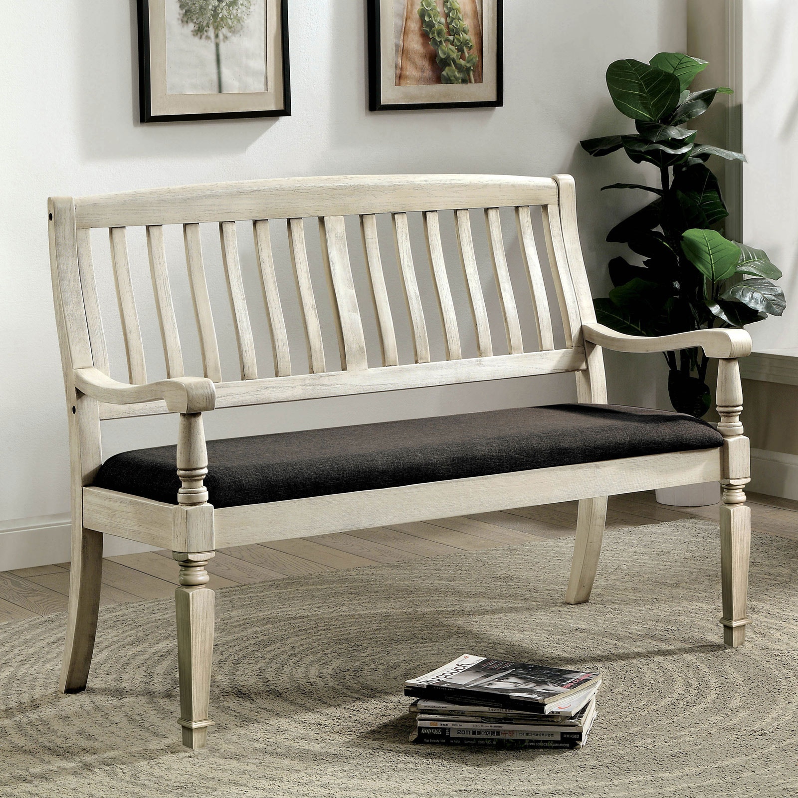 Wooden bench indoor discount seat