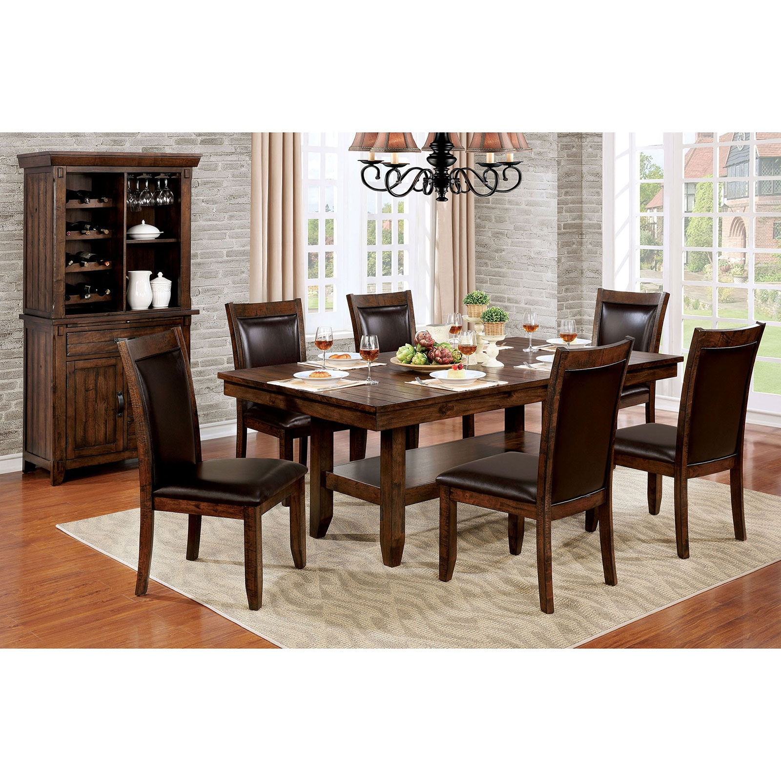 Dark brown kitchen deals table