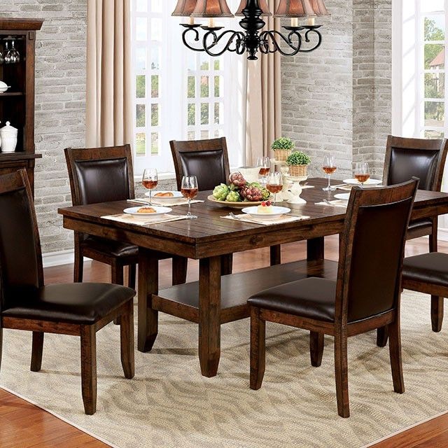 Dark wood dining online room furniture