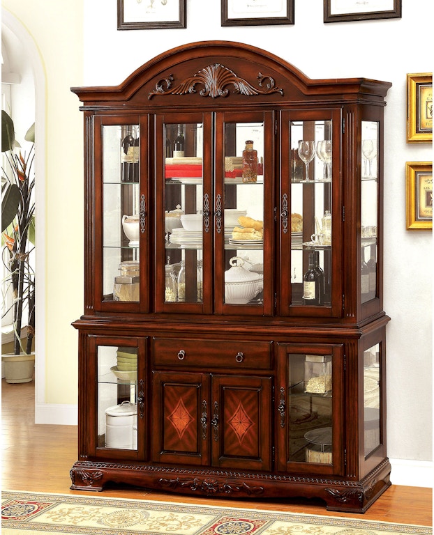 Furniture Of America Dining Room Hutch And Buffet Touch Lights Cm3185hb Anna S Home Furnishings