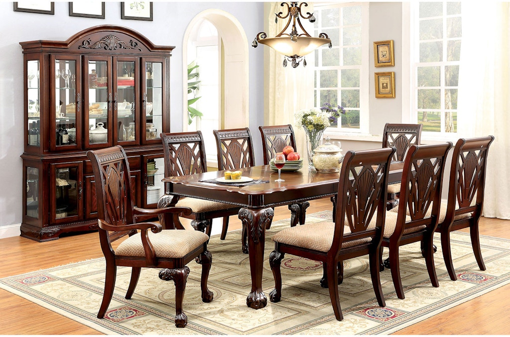Furniture of America Casual Dining Dining Table with X 18