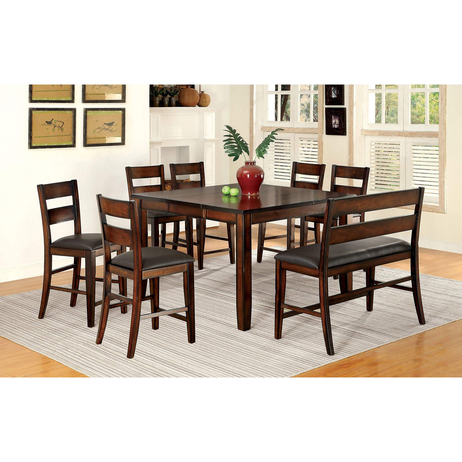Furniture of america counter height bench discount