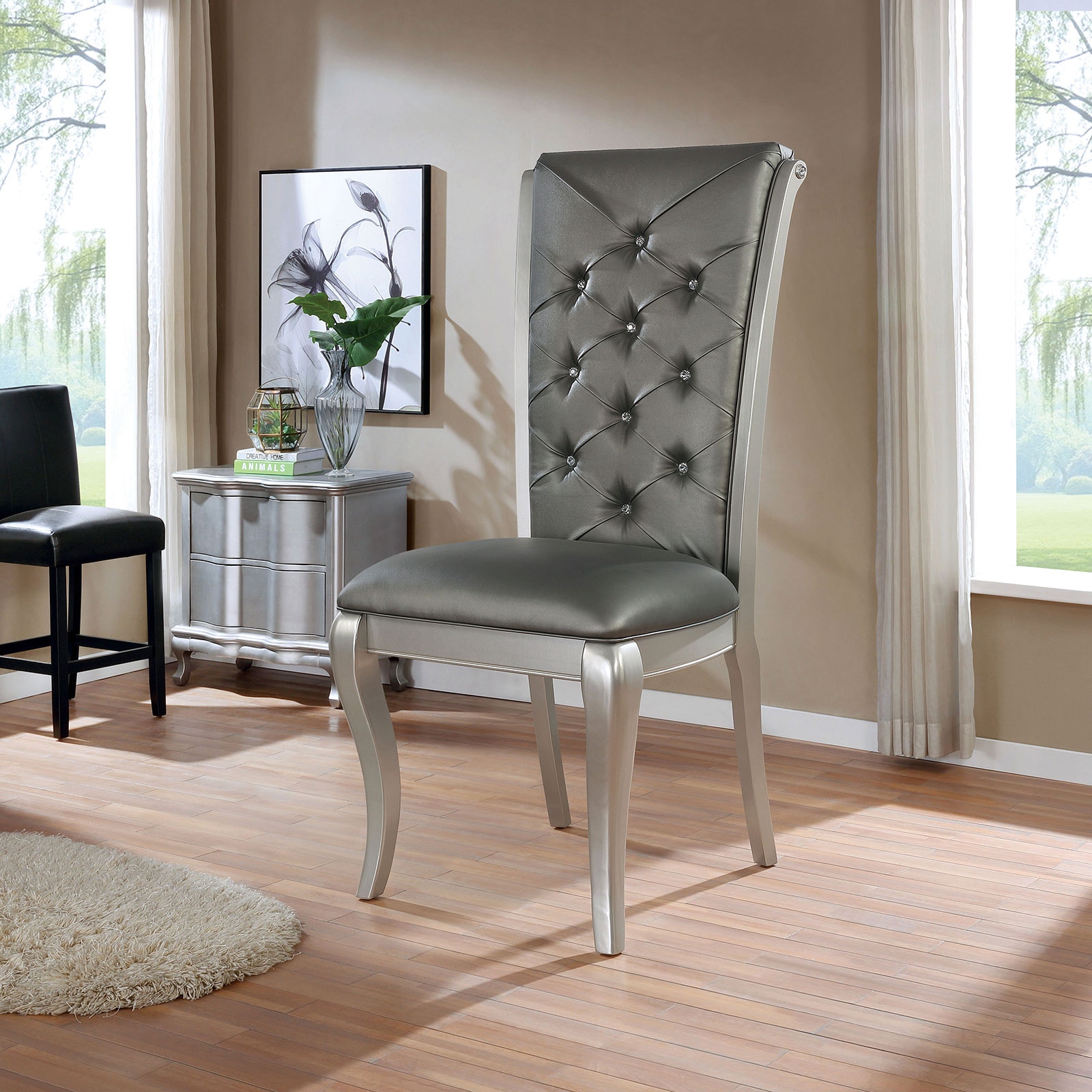 oversized upholstered dining chairs