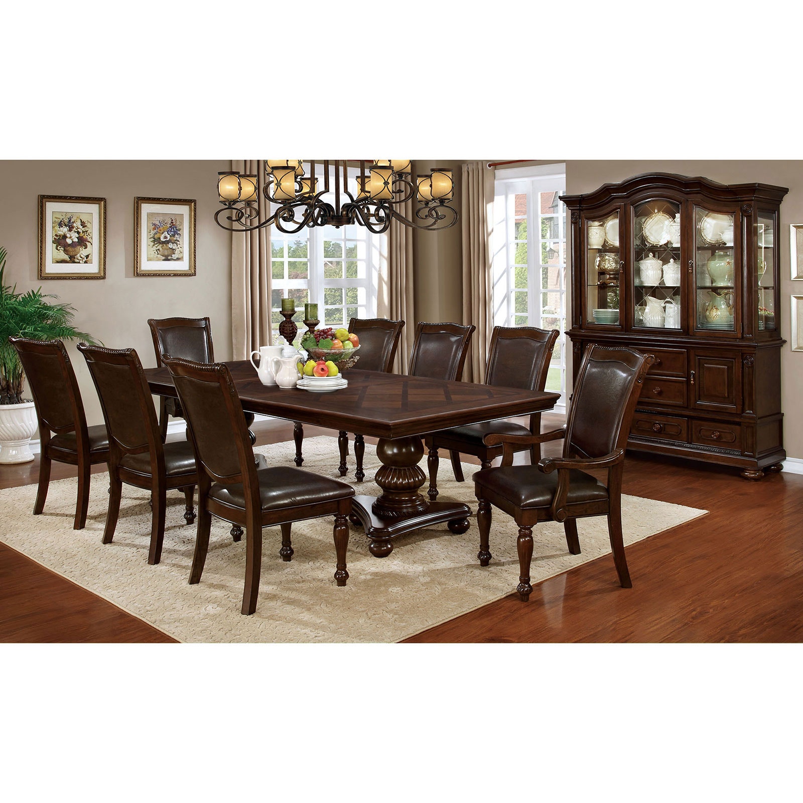 9 piece dining set with china cabinet