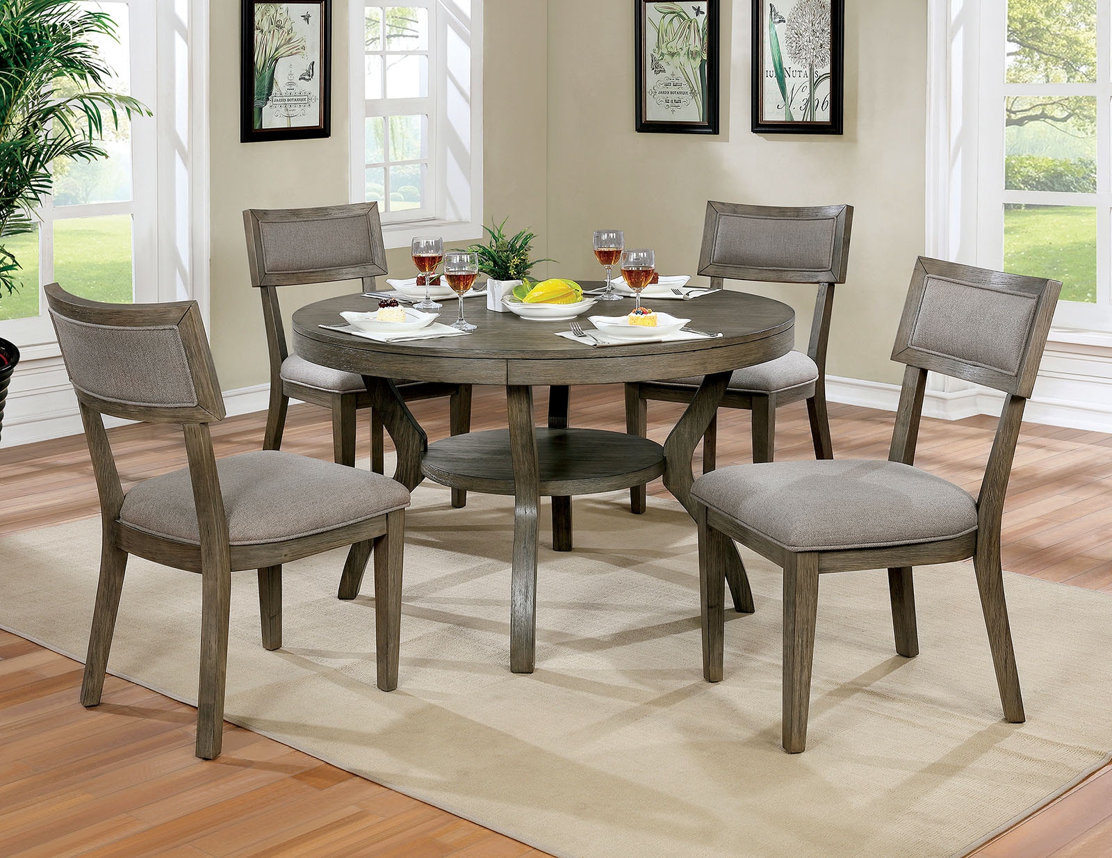 round dining table set for 5