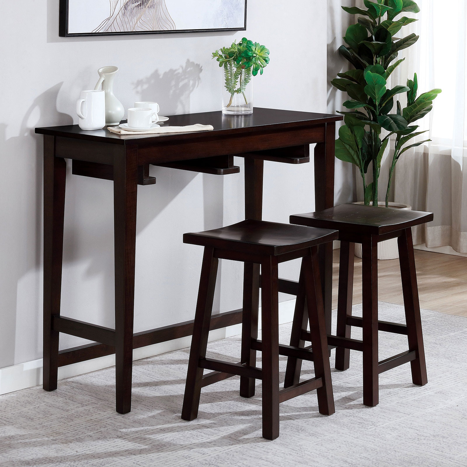 Furniture of America 3 Pc. Bar Table Set CM3475EX-PT-3PK