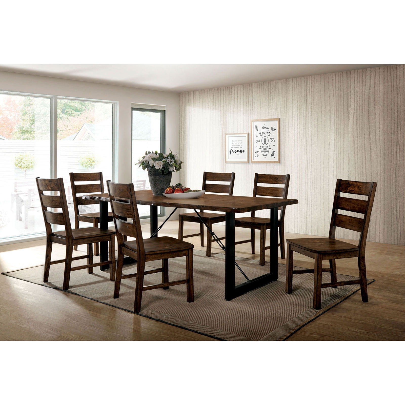 7 Pc. Dining Table Set 
