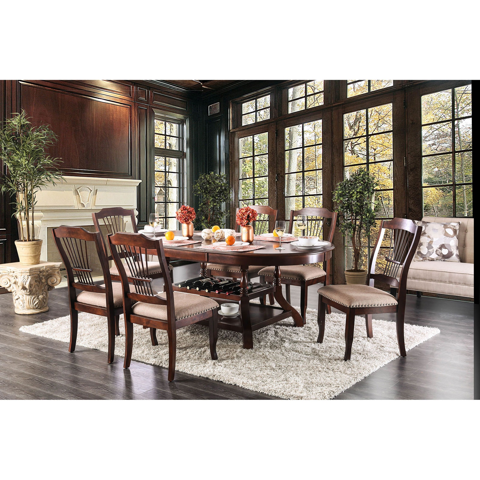 Furniture of America Casual Dining Dining Table CM3626T Anna s