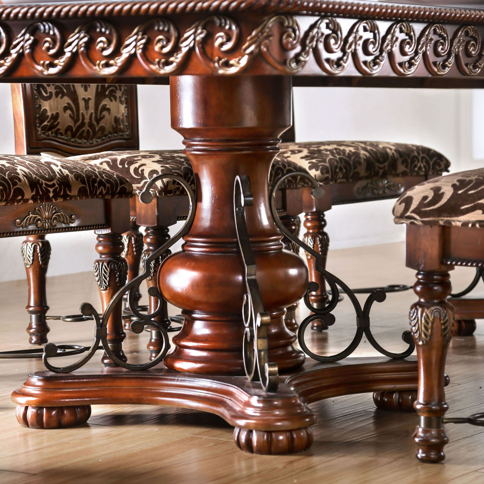 え*t様 THE CURTIS TABLE カーチステーブル　中古品 Furniture of America Casual Dining 7 Pc. Dining Table Set