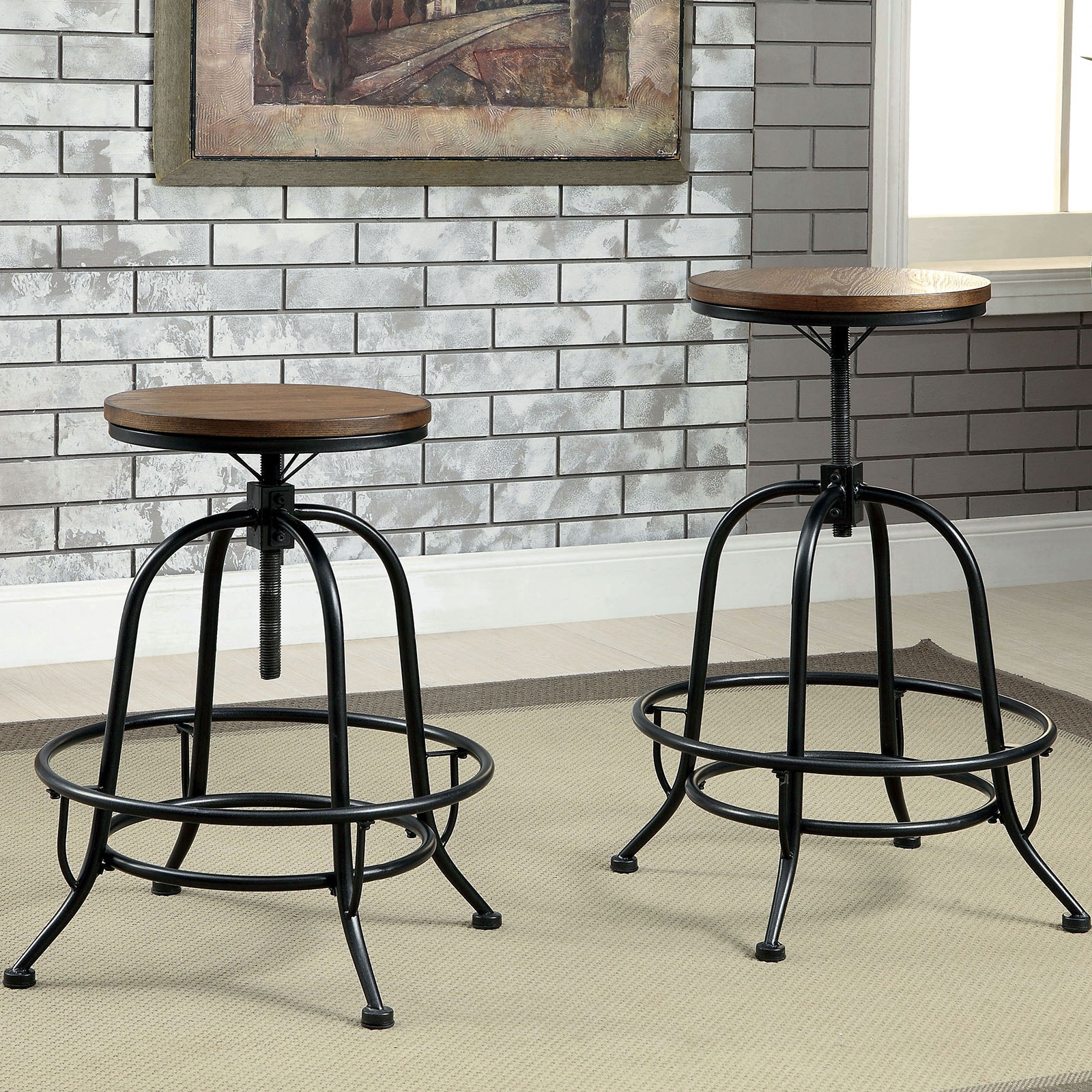 Furniture of America Bar and Game Room Counter Height. Stool (2/CTN