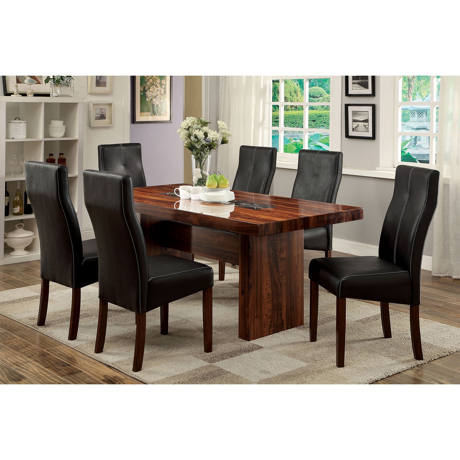  7 Pc. Dining Table Set 