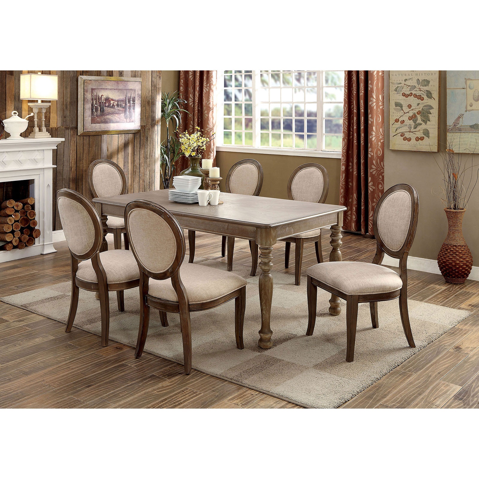 Dining Table, Rustic Oak - Main Image