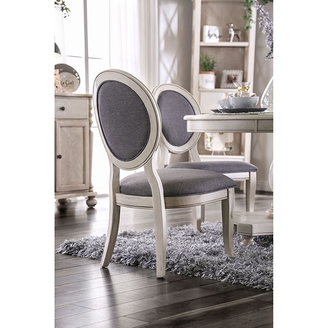 French market white round deals dining table