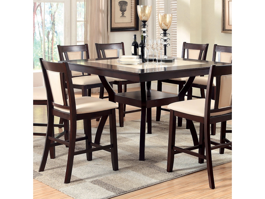 Furniture Of America Dining Room 9 Pc Dining Table Set Cm3984pt 9pc Simply Discount Furniture