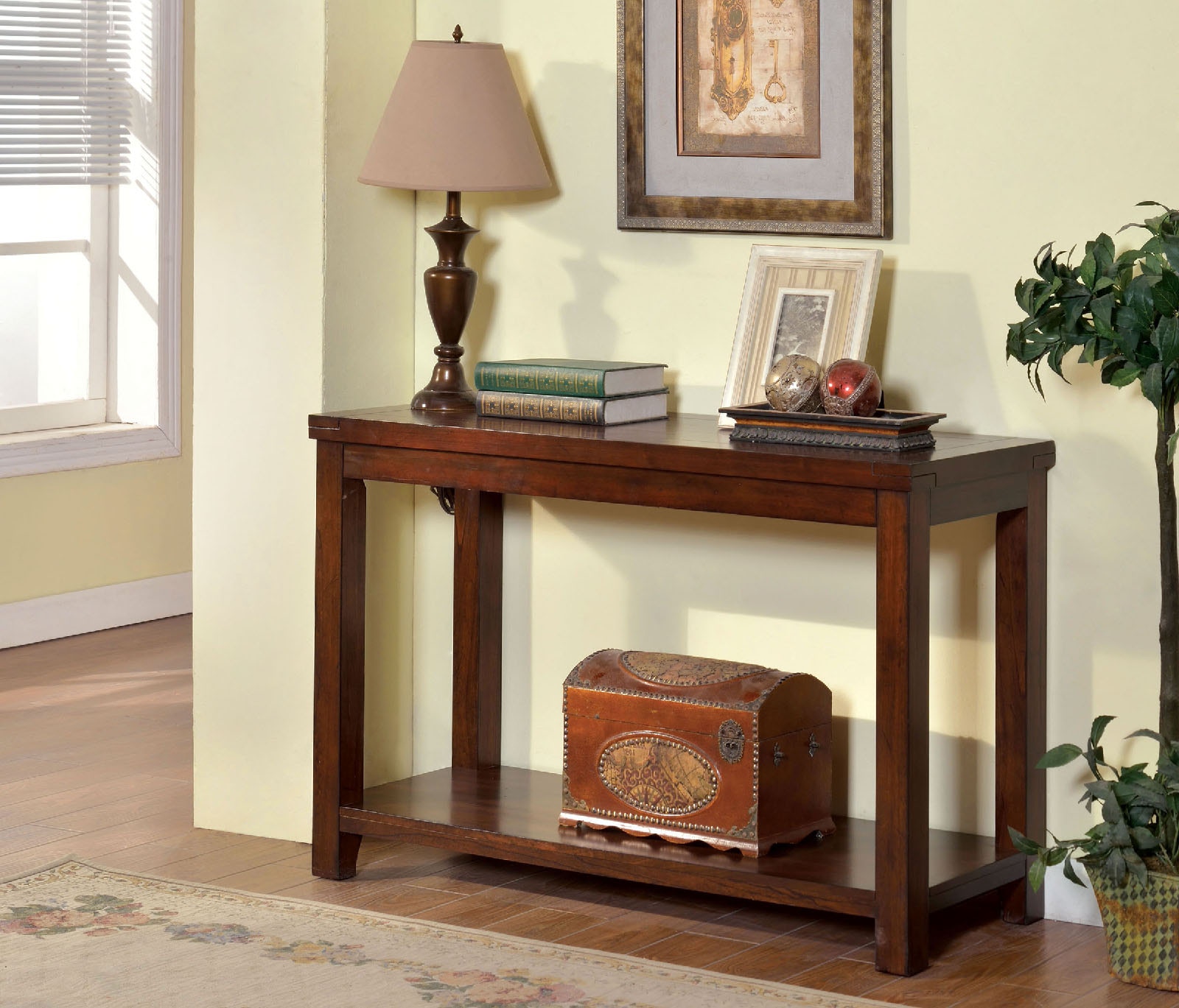 cherry wood sofa table