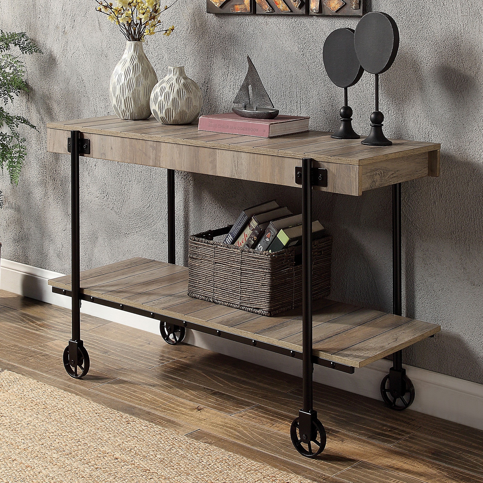  Sofa Table, Natural Tone 