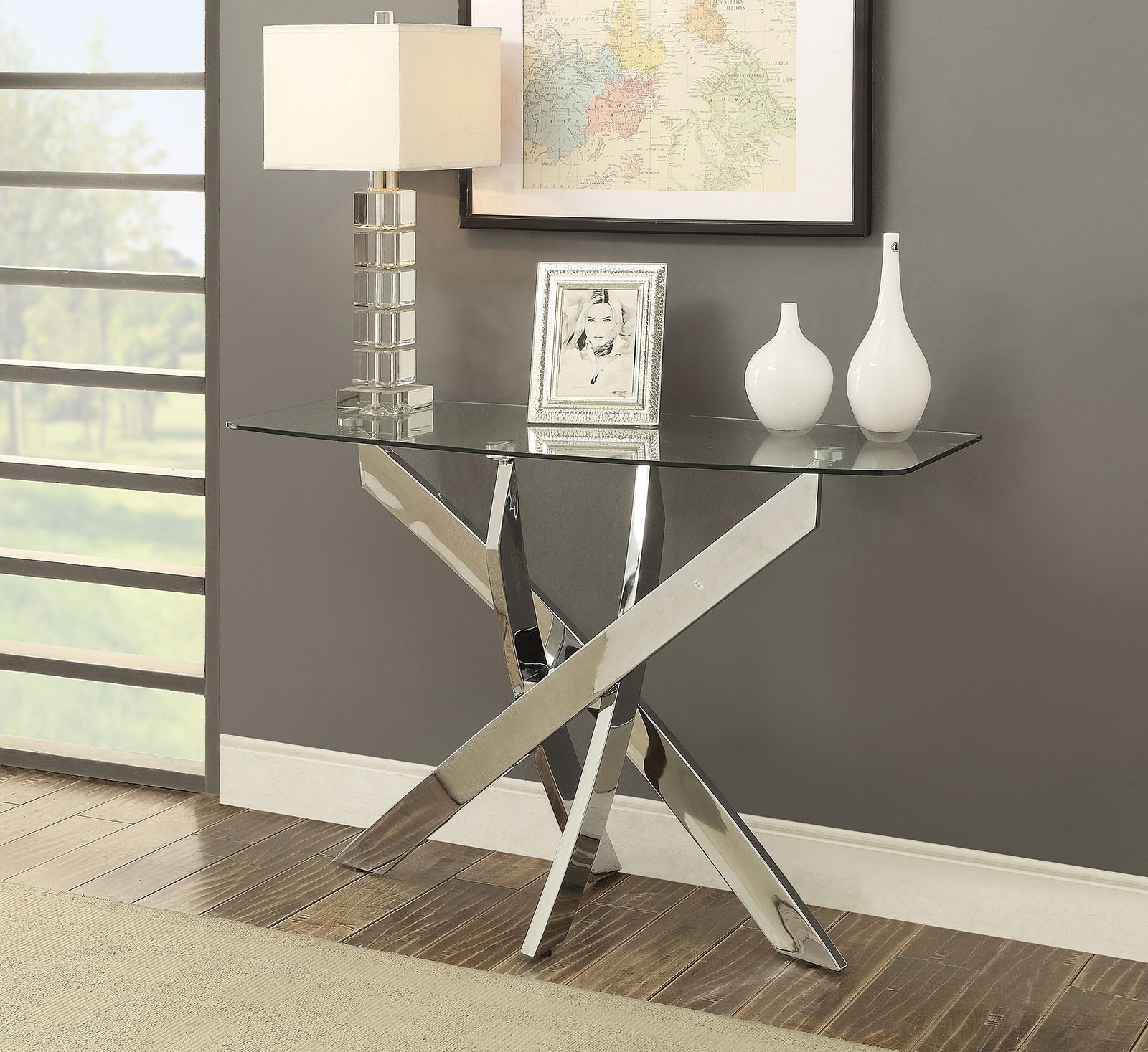 Costway Bamboo Sofa Side Table Z-Shaped Spacious Tabletop Space-Saving TV  Snack Tray Brown