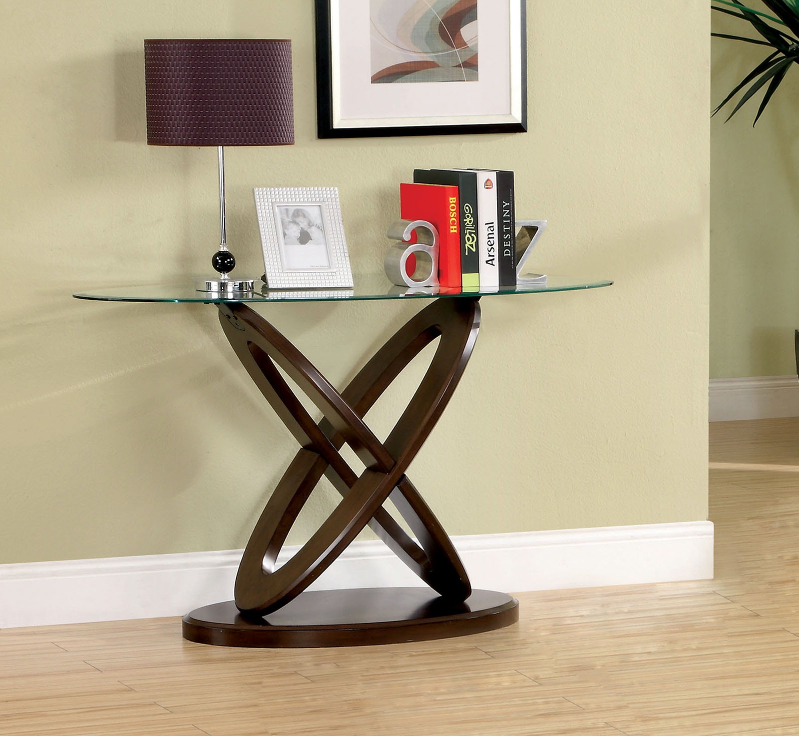  Sofa Table, Dark Walnut 