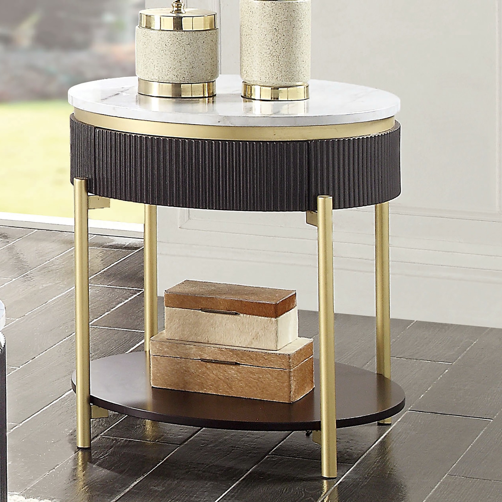  End Table, Dark Walnut 