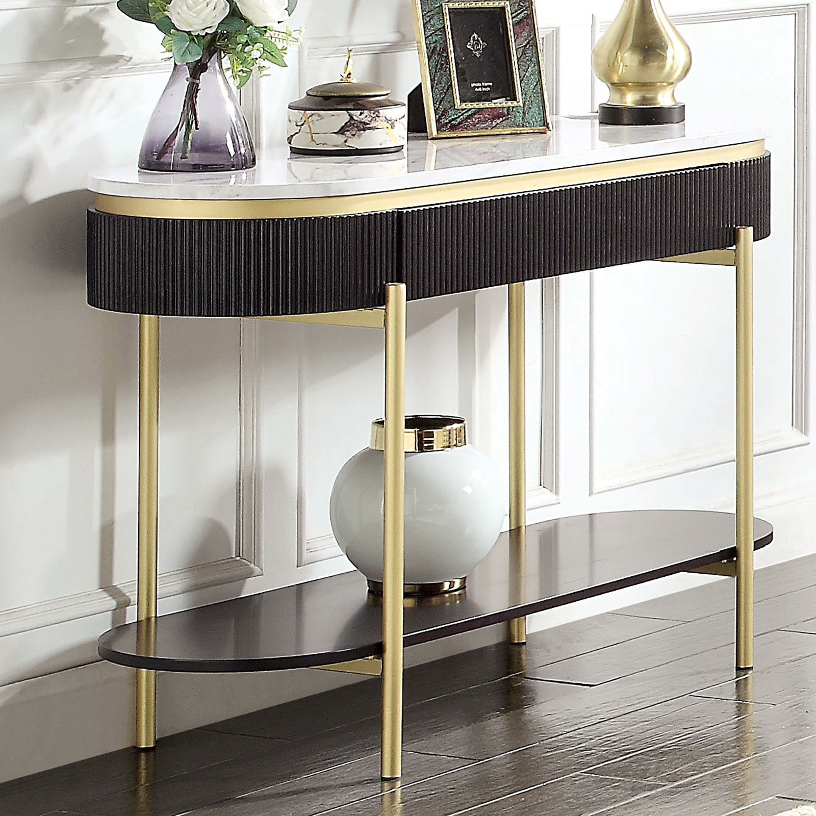 Dark walnut sofa table online