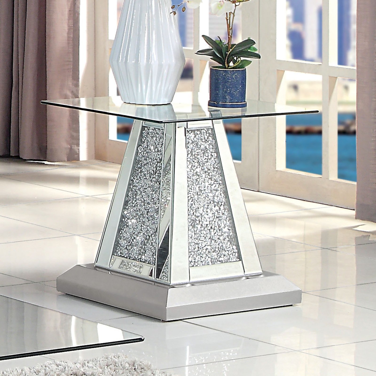  End Table, Silver 