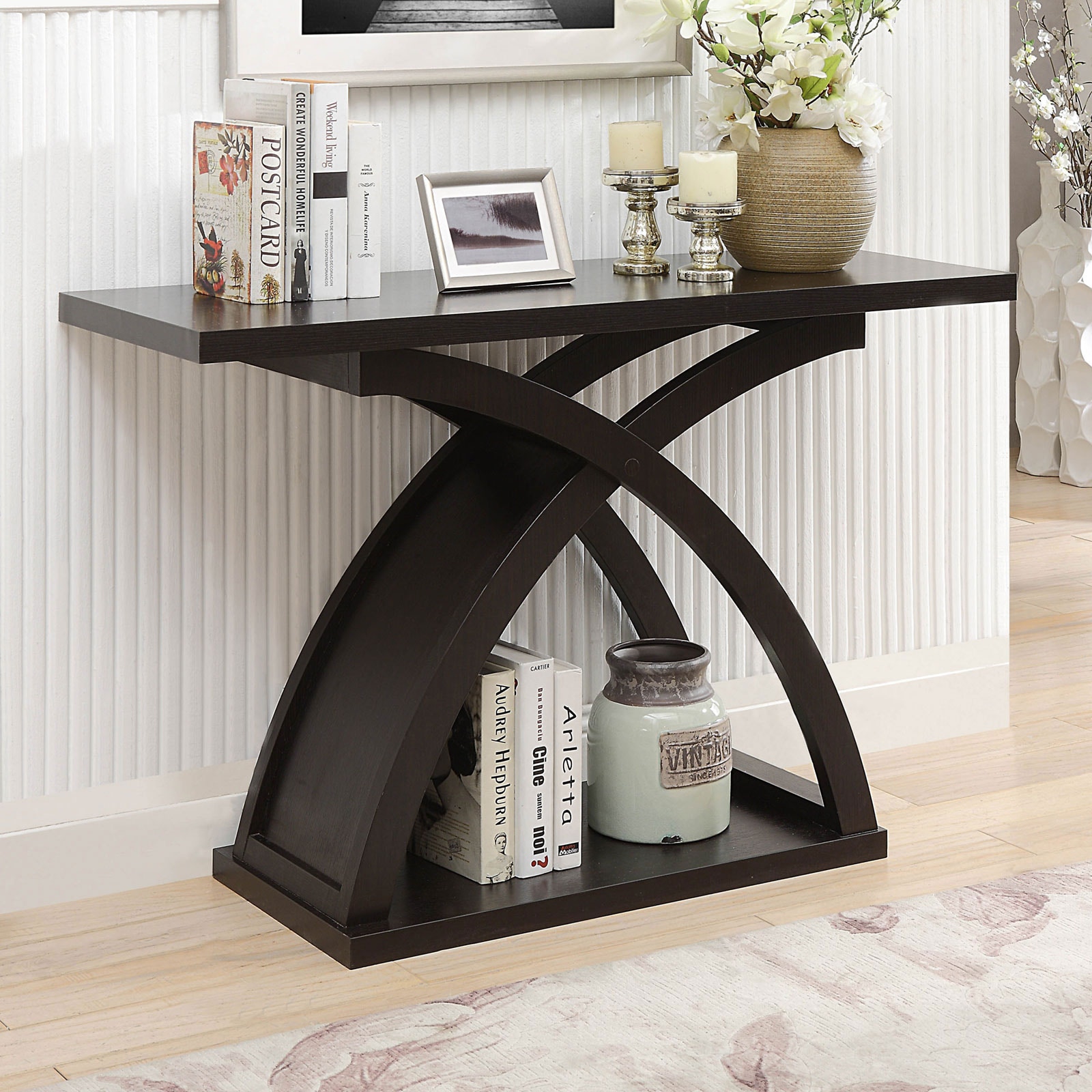 Master Wal / マスターウォール LINE SOFA TABLE Furniture of America Living Room Sofa Table CM4641S - Anna's