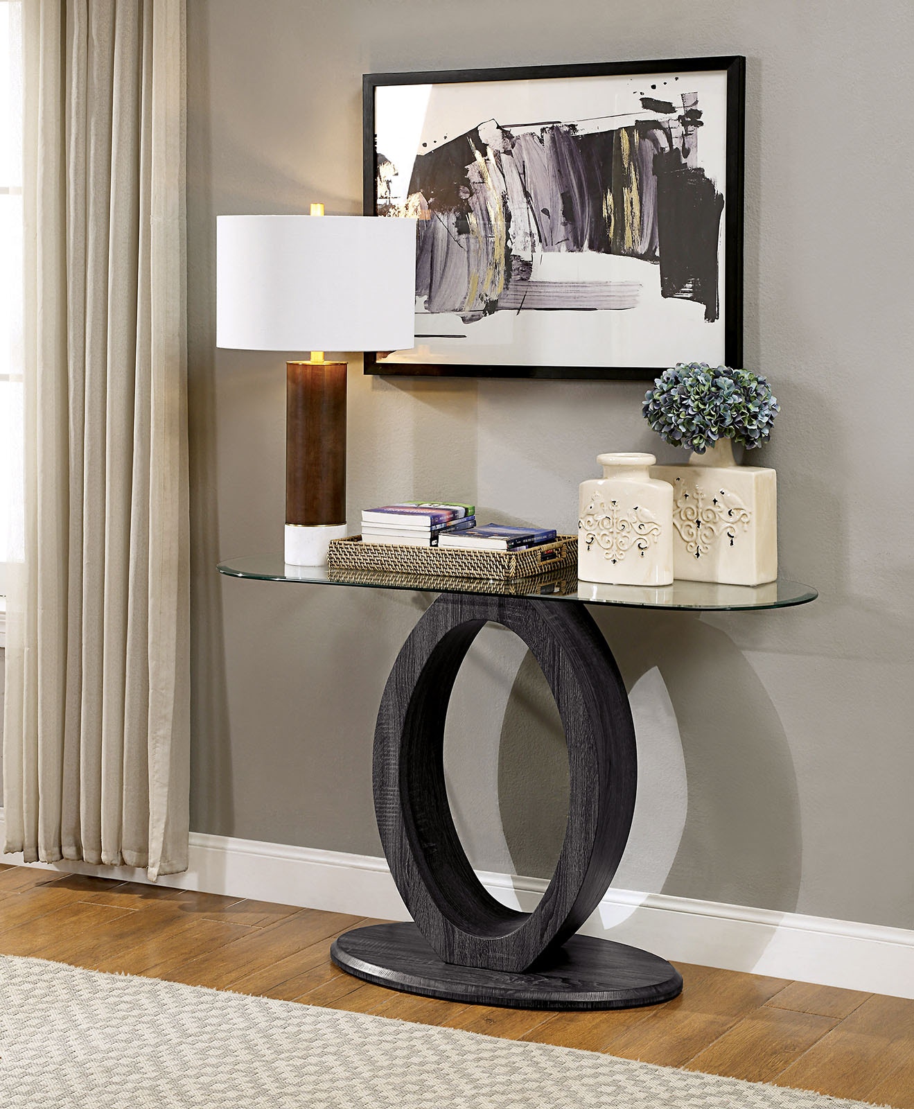  Sofa Table, Gray 