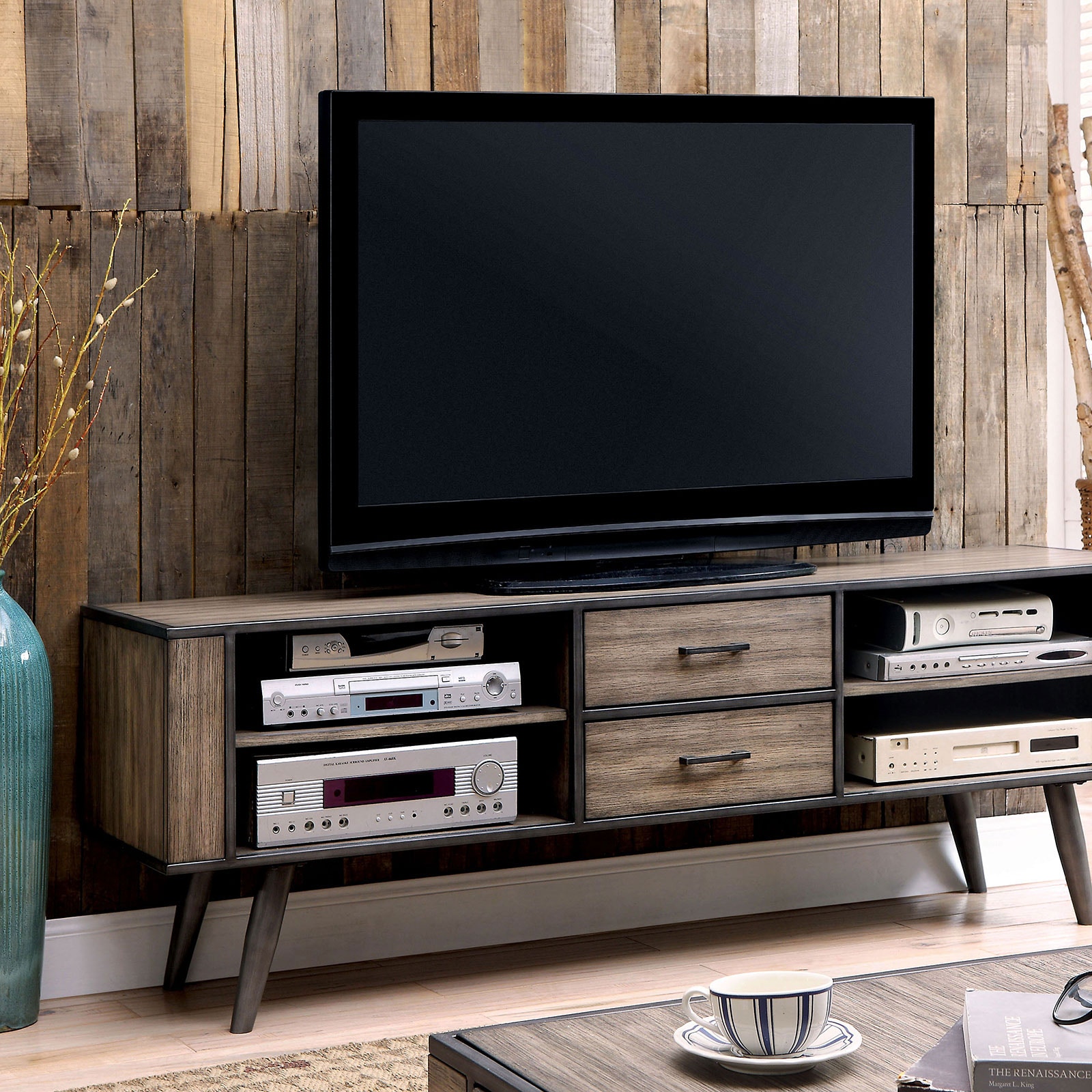 Furniture of America Home Entertainment 72 TV Console CM5360 TV Furniture Market Austin TX