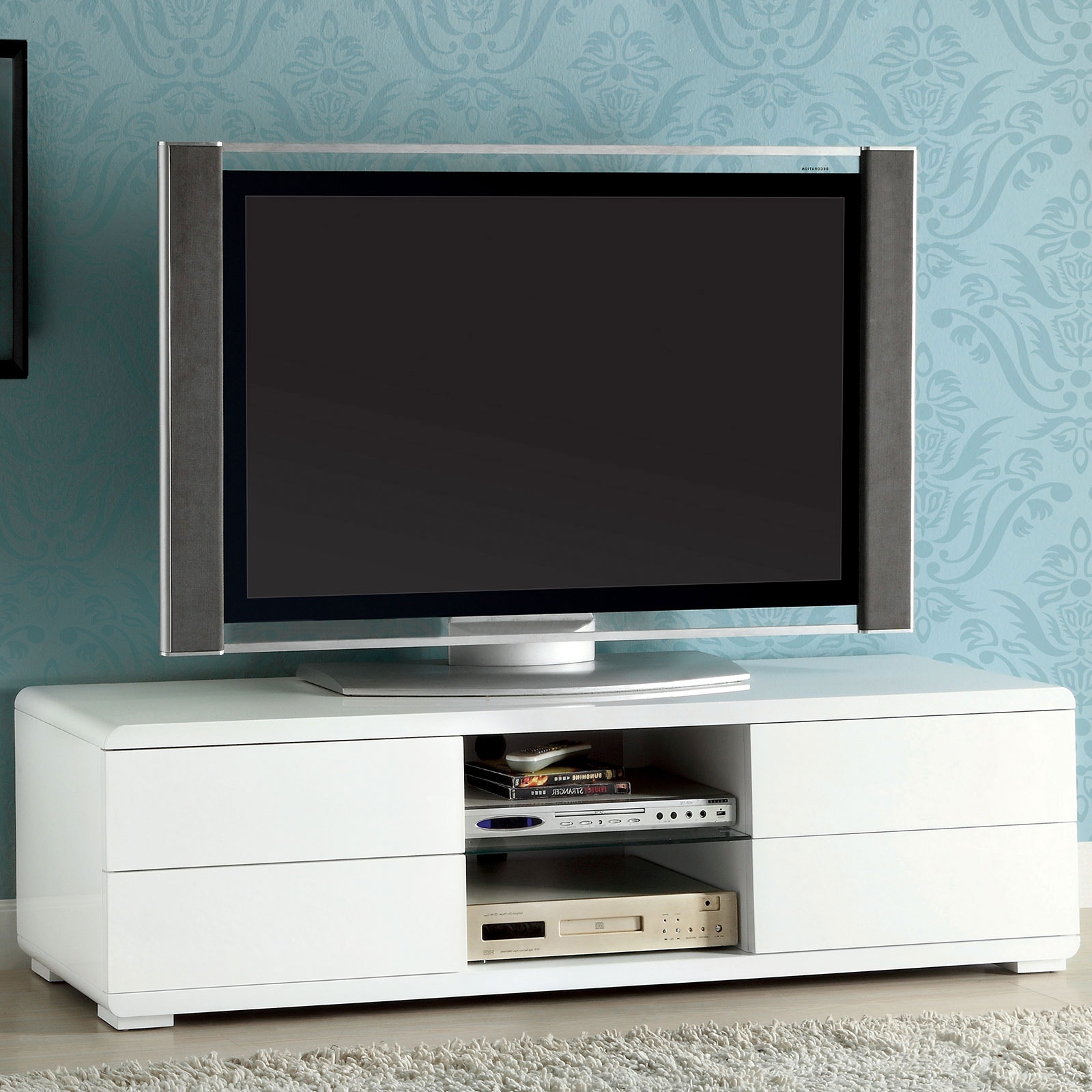  59" TV Console, White 