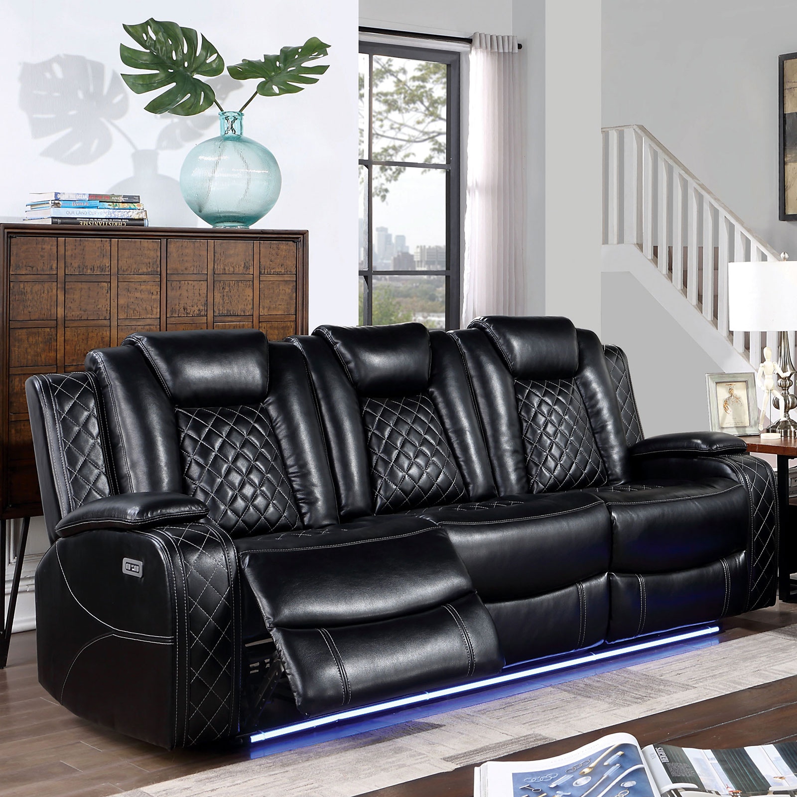 Furniture of America Living Room Power Sofa CM6081-SF-PM