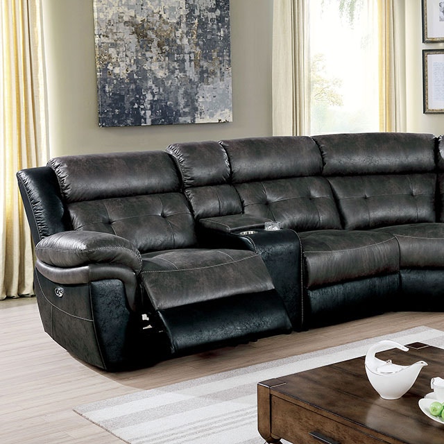 Furniture of America Power Sectional CM6218GY-SECT