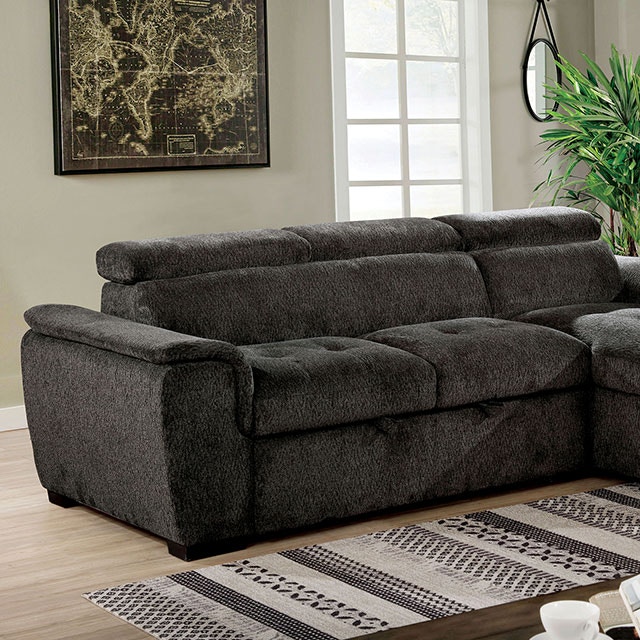  Sectional, Dark Gray 
