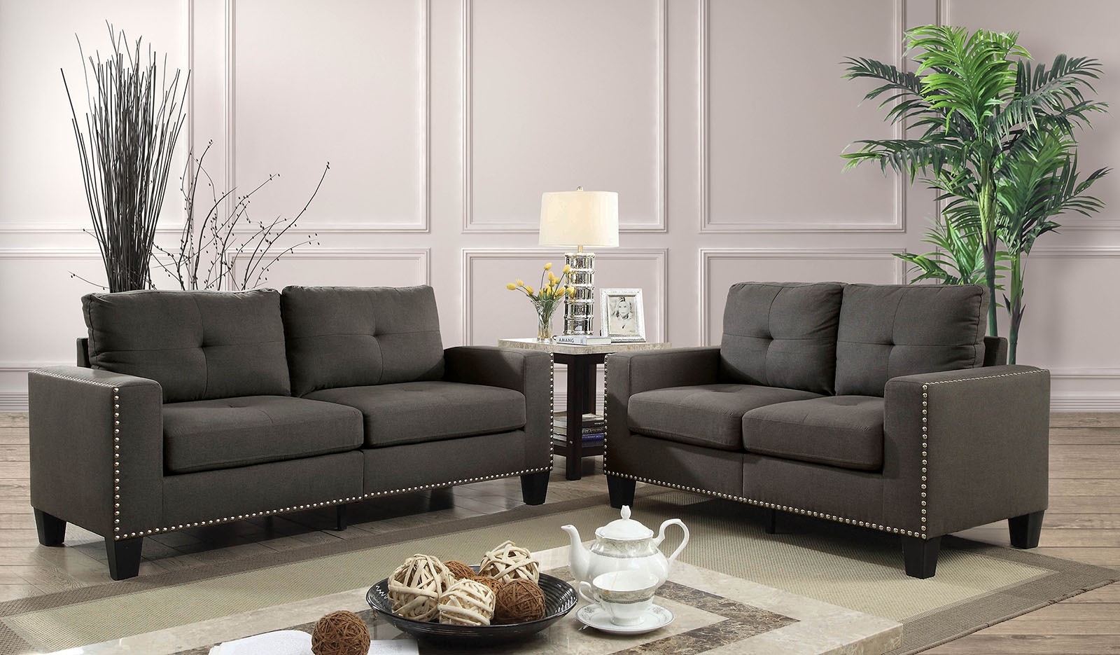 Furniture of America Sofa Loveseat 2 Pc. CM6594-2PC