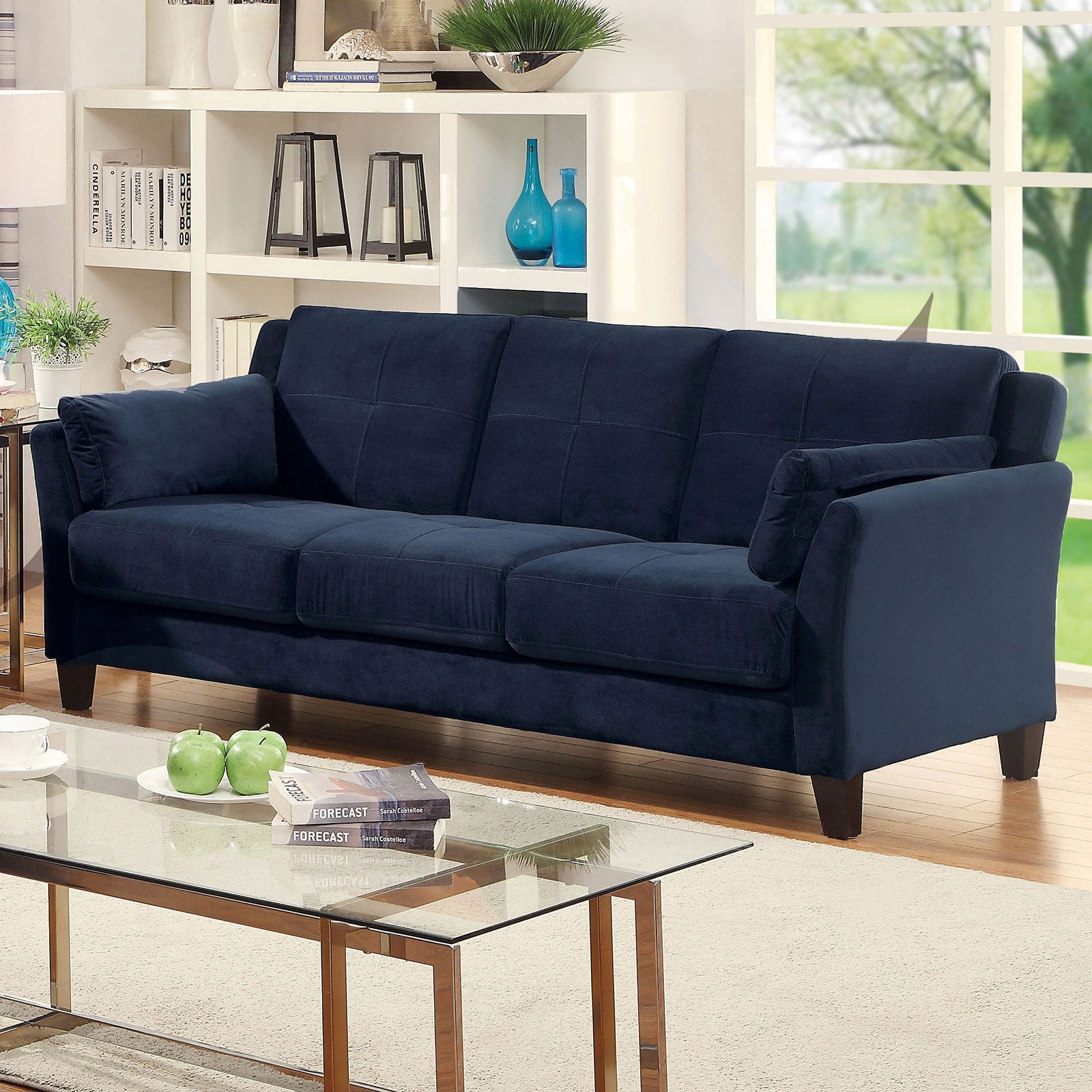 Furniture of America Living Room Sofa CM6716NVSFPK Anna's Home