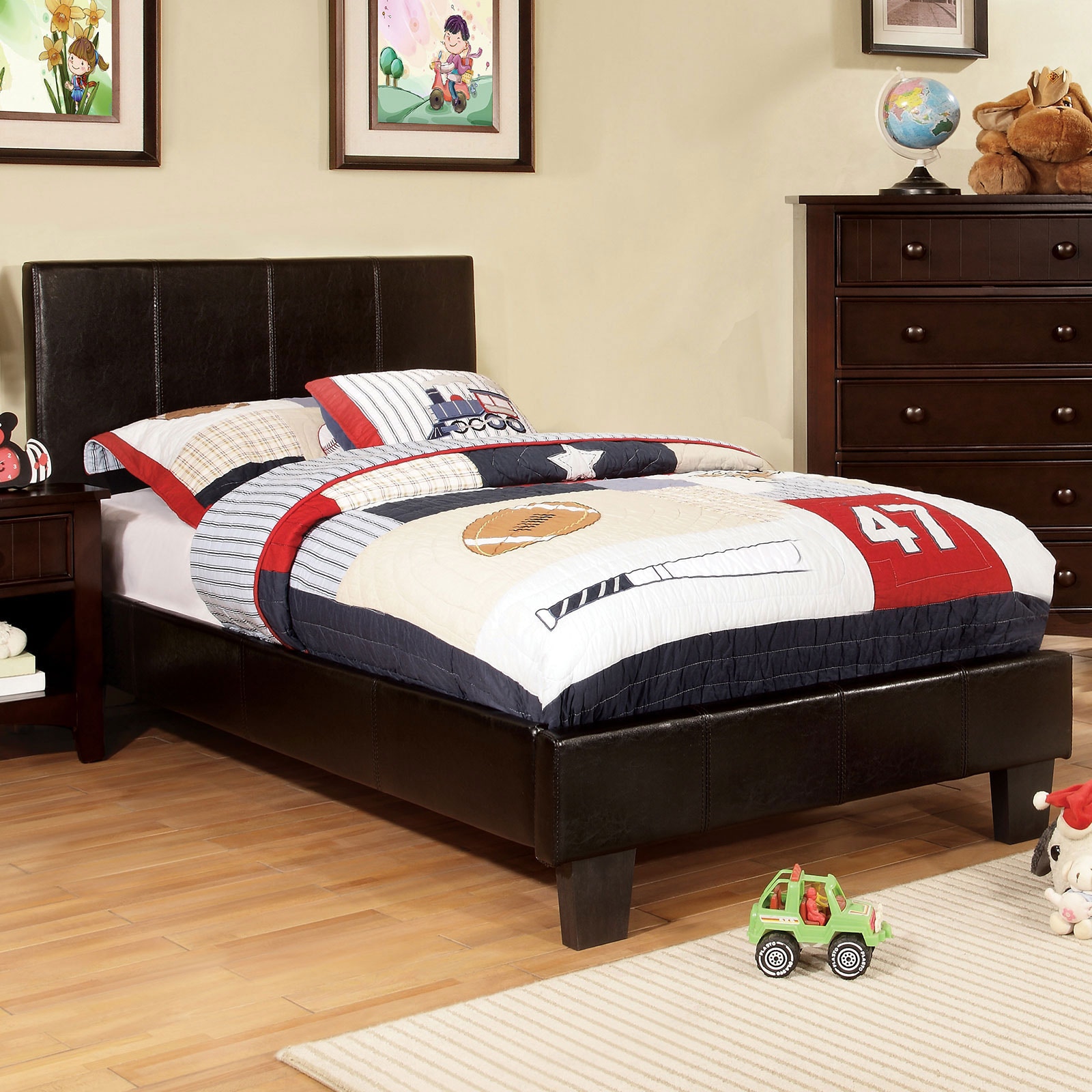 Furniture of America Twin Bed CM7008T-BED-VN