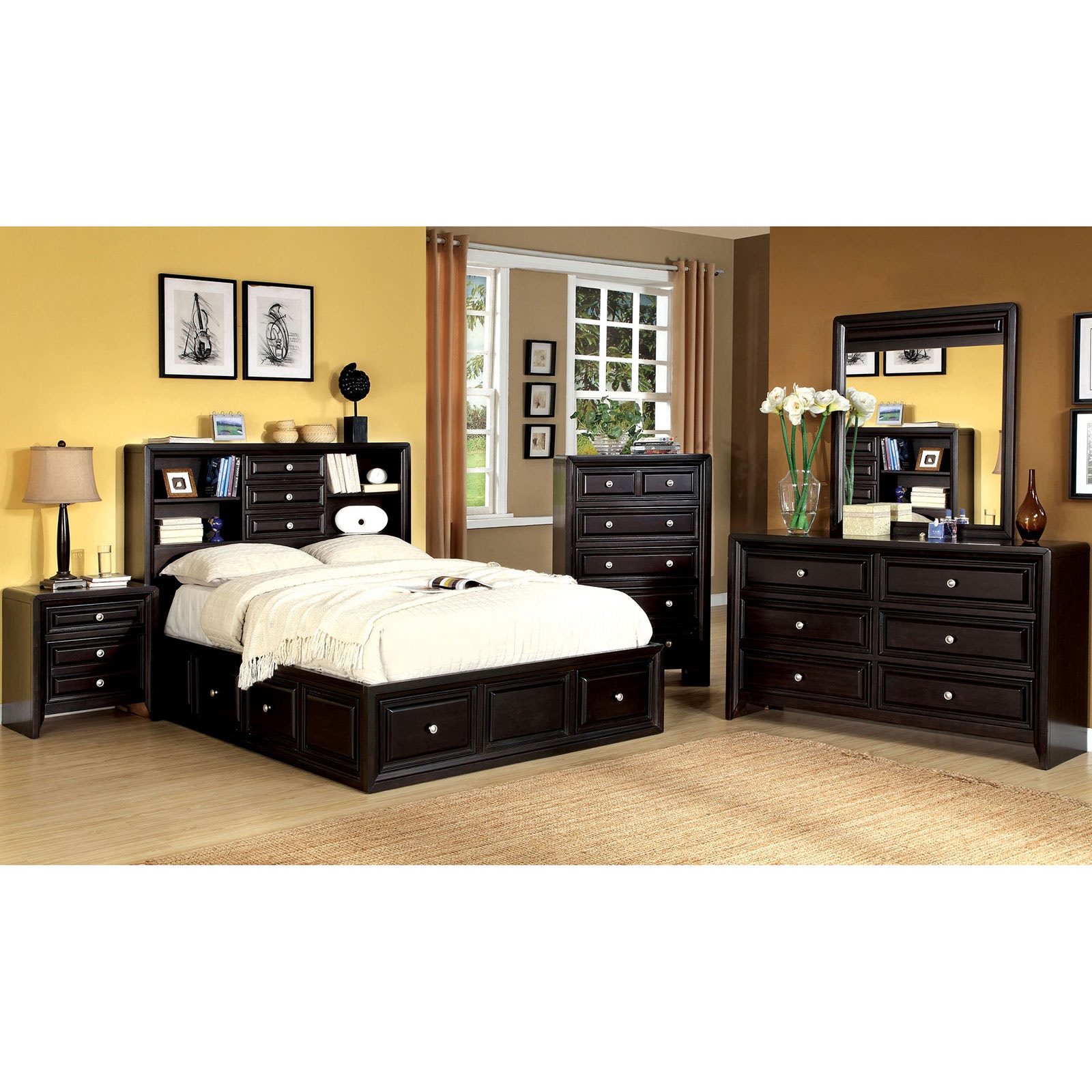 Furniture of America Bedroom Queen Bed CM7059QBED Leon Furniture