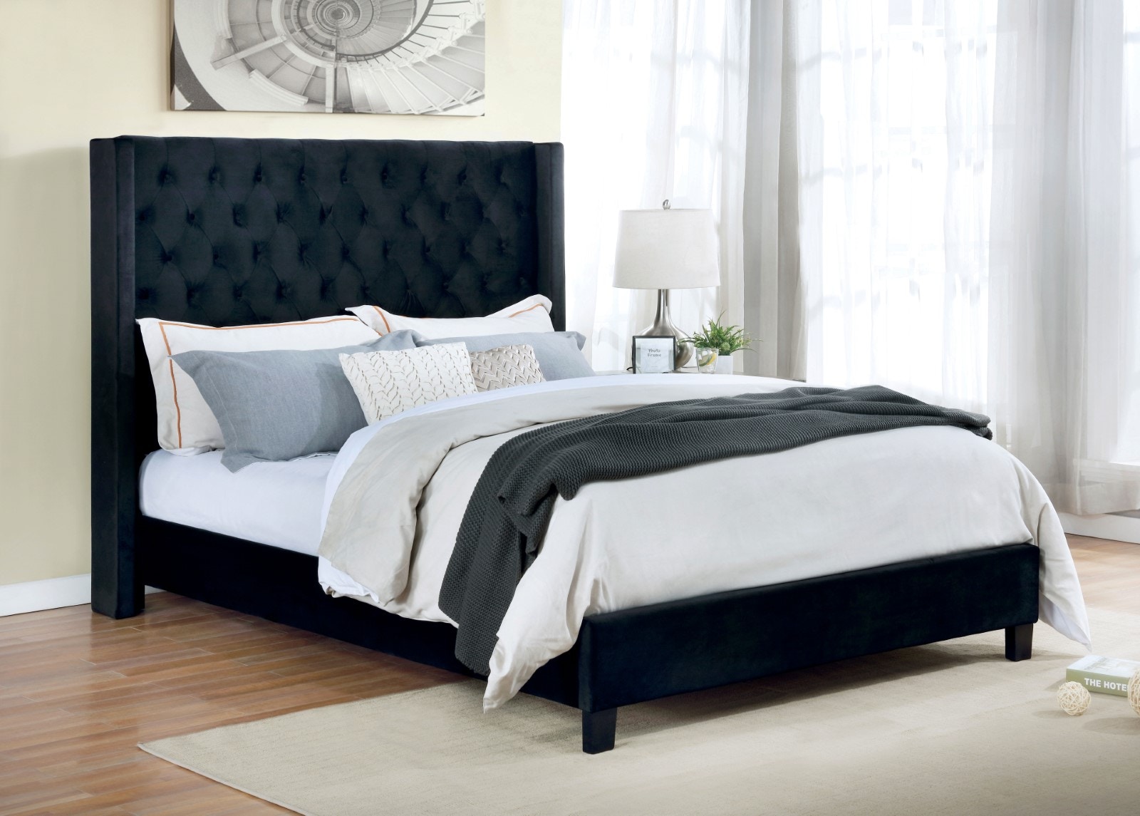 Furniture of America Bedroom Queen Bed CM7141BK Q BED Furniture Market Austin TX