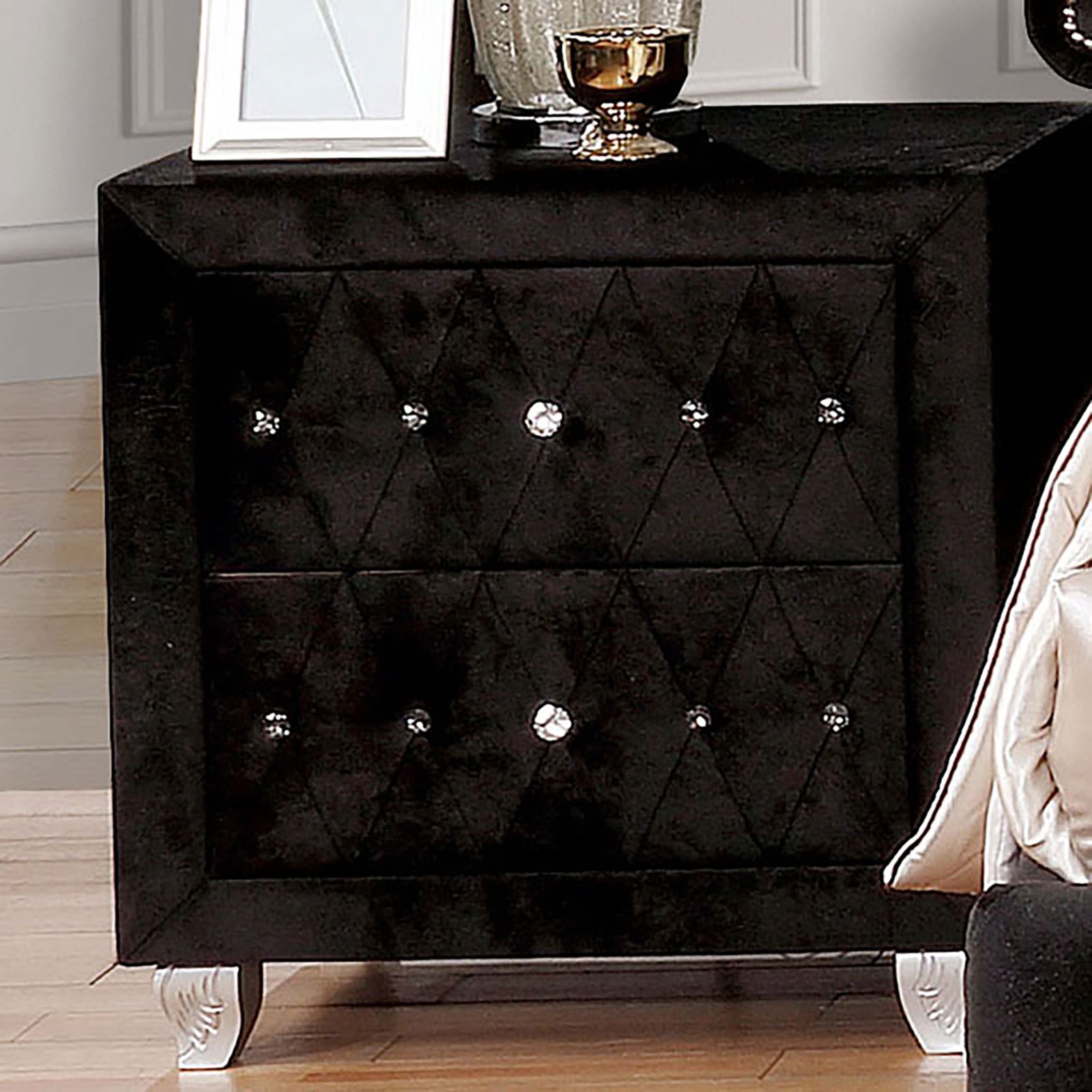 Furniture of America Bedroom Night Stand CM7150BK-N - Furniture Market -  Austin, TX