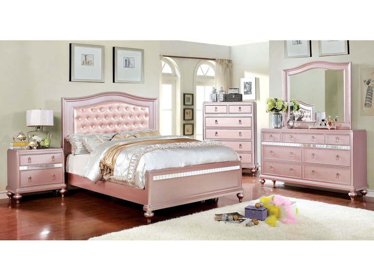 Furniture of America 13 Pc. Queen Bedroom Set CM13RG-Q-13PC - Daws Furniture of America 13 Pc. Queen Bedroom Set CM13RG-Q-13PC - Daws